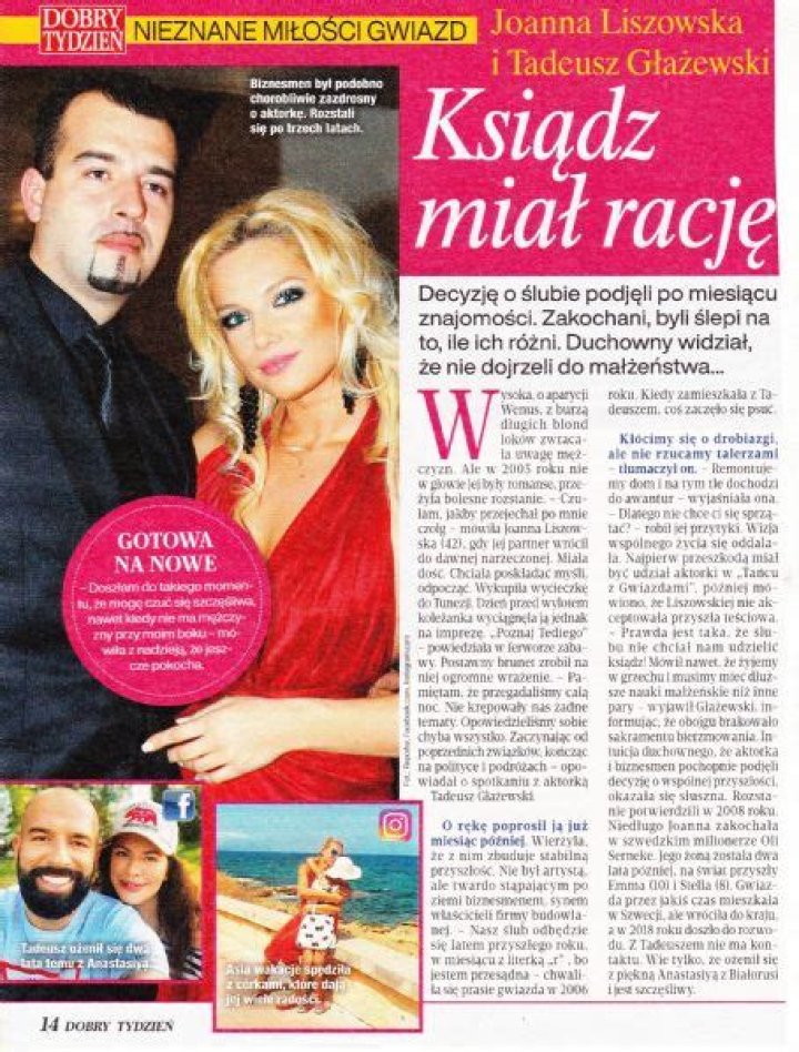 Who is Joanna Liszowska Dating Now?