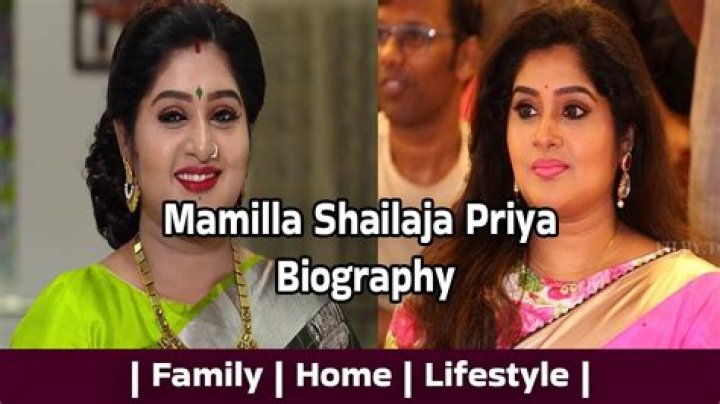 Who is Mamilla Shailaja Priya Dating Now?